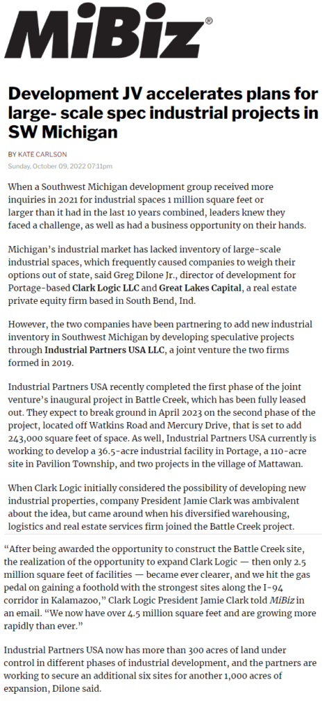 Industrial Real Estate SW Michigan